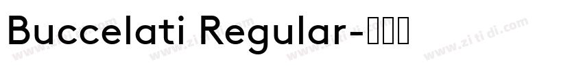 Buccelati Regular字体转换